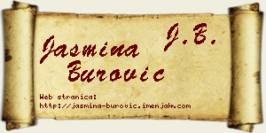 Jasmina Burović vizit kartica